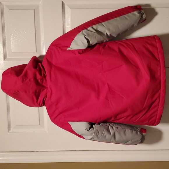 SwissTech Girls Reversible Pink/Fushia/Gray Hooded System Jacket - Size 7-8 - Picture 7 of 16